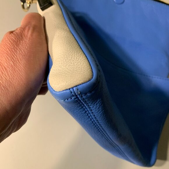 Kate Spade Black, Blue & White color-blocked folder over Crossbody - Picture 4 of 10